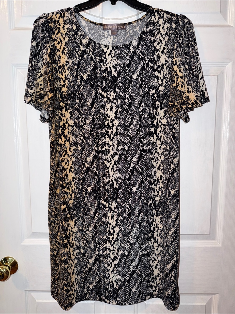 Alexandria + Oak python print dress size large